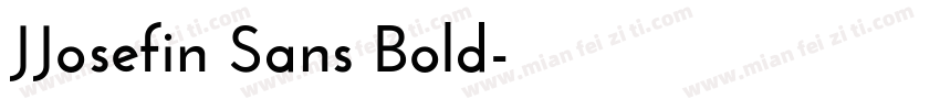 JJosefin Sans Bold字体转换